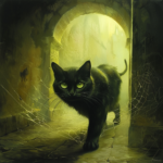 кошка-проводник ведёт по лабиринтам старинного особняка