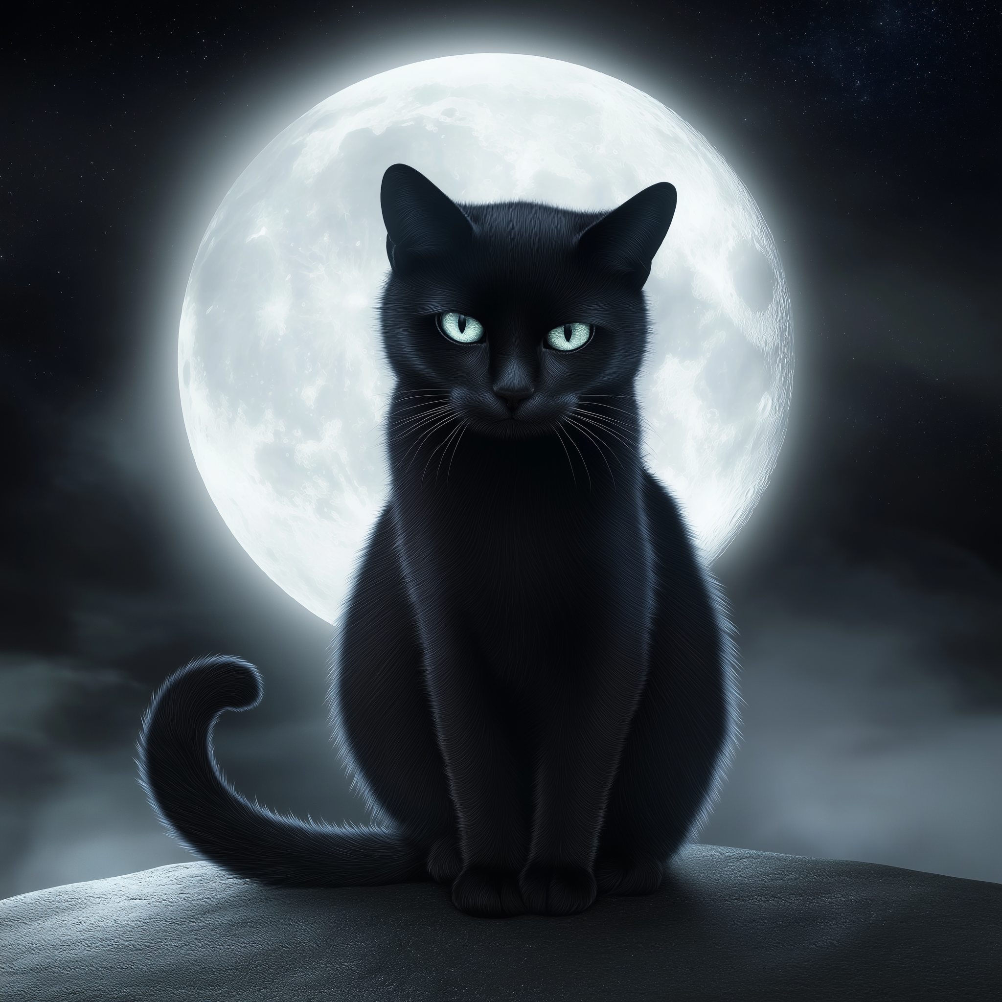 Кошка и ведьма: черная кошка, сидящая на окне