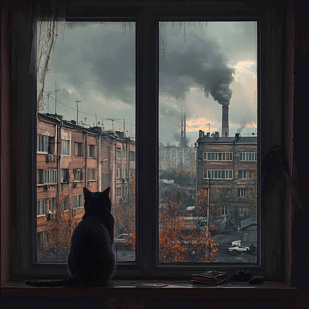 кошка не хочет жить в доме из-за неблагоприятной экологической обстановки